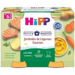 HiPP Biologique Carottes 125g - Lot De 6 Pots Bébé Dès 4/6 Mois