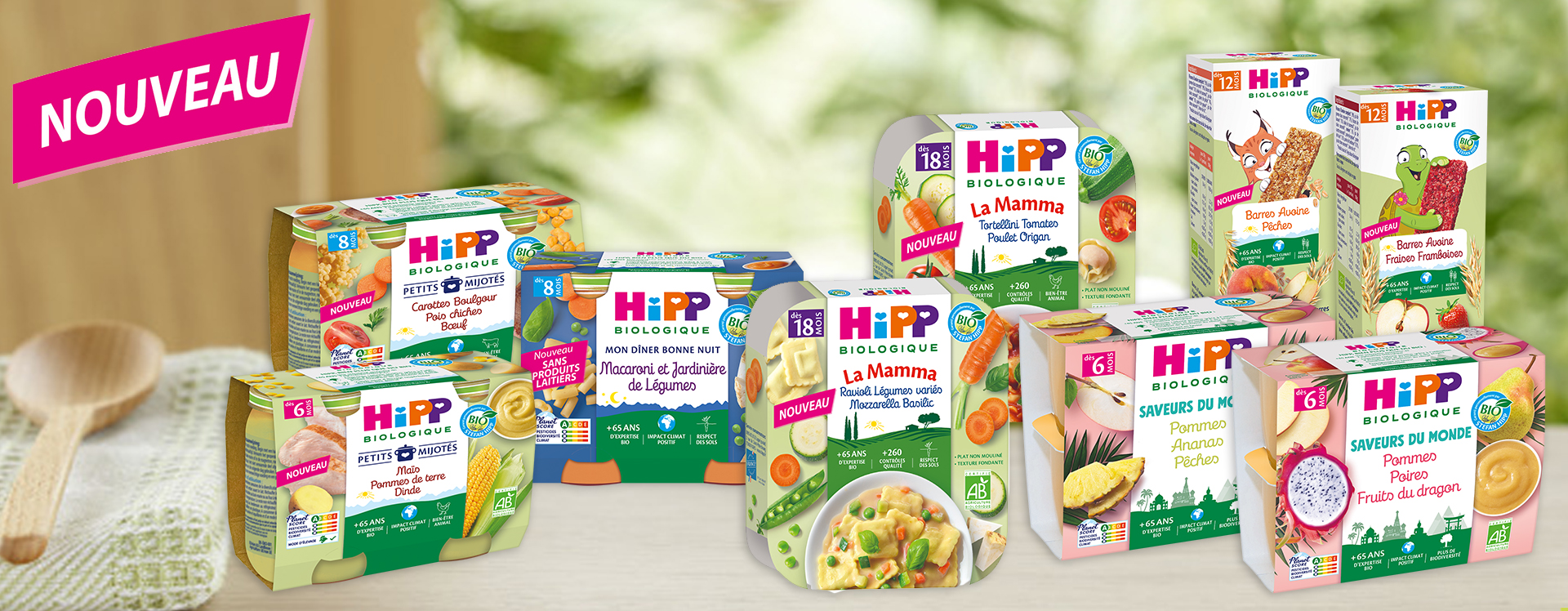 Hipp - Petits Mijotés Carottes Boulgour Pois Chiches Bœuf Bio Pot Bébé Dès  8 Mois