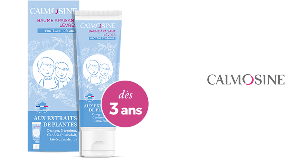 Un tube de dentifrice et son emballage, avec une étiquette indiquant qu'il convient aux enfants de 3 ans et plus.