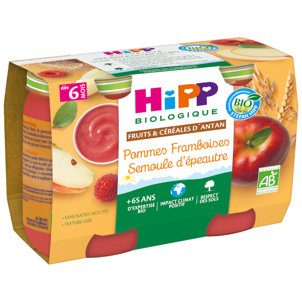 Pommes Peches Hipp Biologique